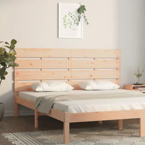 vidaXL tömör fenyőfa fejtámla 160 x 3 x 80 cm