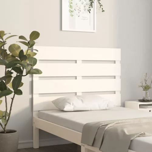 vidaXL fehér tömör fenyőfa fejtámla 75 x 3 x 80 cm