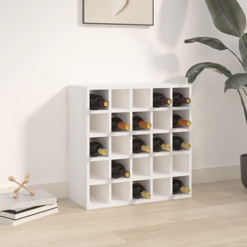 vidaXL fehér tömör fenyőfa borszekrény 56 x 25 x 56 cm