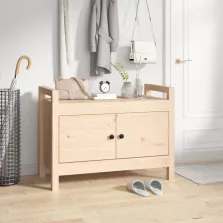 vidaXL tömör fenyőfa előszoba pad 80 x 40 x 60 cm