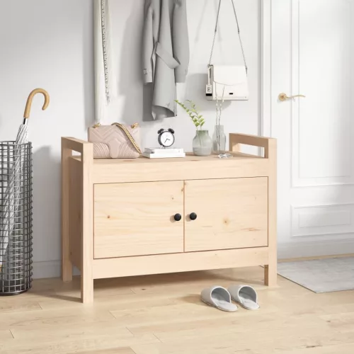 vidaXL tömör fenyőfa előszoba pad 80 x 40 x 60 cm