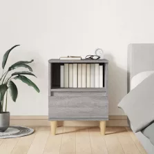 vidaXL szürke sonoma színű éjjeliszekrény 40x35x50 cm