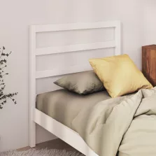   vidaXL fehér tömör fenyőfa ágy fejtámla 95 x 4 x 100 cm