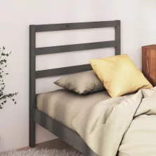   vidaXL szürke tömör fenyőfa ágy fejtámla 95 x 4 x 100 cm