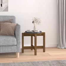   vidaXL mézbarna tömör fenyőfa dohányzóasztal Ø 52,5 x 45 cm