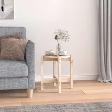 vidaXL tömör fenyőfa dohányzóasztal Ø 42,5 x 45 cm