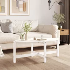  vidaXL fehér tömör fenyőfa dohányzóasztal 118 x 63 x 45 cm