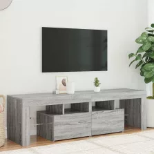   vidaXL szürke sonoma színű TV-szekrény LED-világítással 140x36,5x40 cm