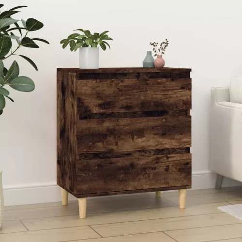 vidaXL füstös tölgy színű szerelt fa tálalószekrény 60 x 35 x 70 cm