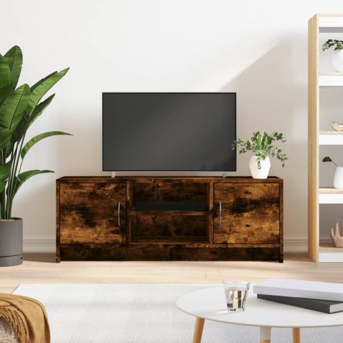 vidaXL füstös tölgy színű szerelt fa TV-szekrény 102x30x37,5 cm