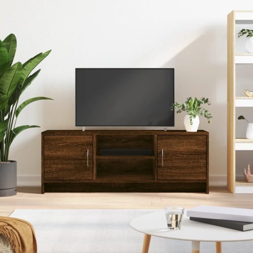 vidaXL barna tölgy színű szerelt fa TV-szekrény 102x30x37,5 cm