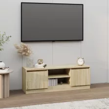   vidaXL sonoma tölgy színű TV-szekrény ajtóval 102 x 30 x 36 cm
