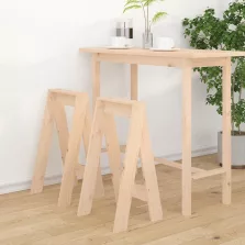 vidaXL 2 db tömör fenyőfa ülőke 40x40x75 cm