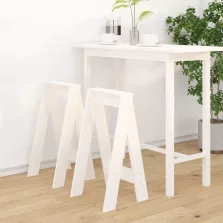 vidaXL 2 db fehér tömör fenyőfa ülőke 40 x 40 x 75 cm