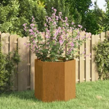   vidaXL rozsda színű corten acél növénytartó 40 x 40 x 45 cm