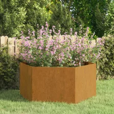   vidaXL rozsda színű corten acél növénytartó 90 x 90 x 45 cm