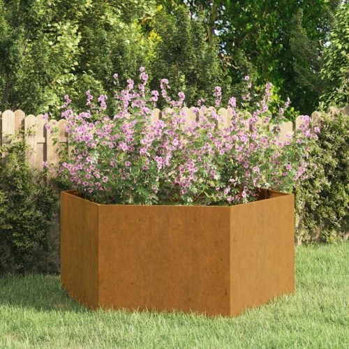 vidaXL rozsda színű corten acél növénytartó 90 x 90 x 45 cm