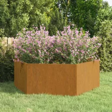   vidaXL rozsda színű corten acél növénytartó 138x120x45 cm
