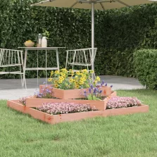 vidaXL tömör duglászfenyő növénytartó 112x112x27 cm