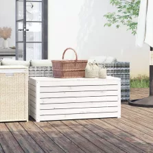   vidaXL fehér tömör fenyőfa kerti láda 101 x 50,5 x 46,5 cm