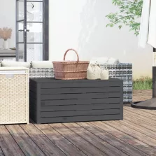  vidaXL szürke tömör fenyőfa kerti láda 101 x 50,5 x 46,5 cm
