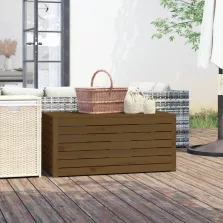   vidaXL mézbarna tömör fenyőfa kerti láda 101 x 50,5 x 46,5 cm