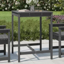   vidaXL szürke tömör fenyőfa kerti asztal 82,5x82,5x110 cm