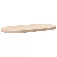 vidaXL tömör fenyőfa ovális asztallap 60 x 30 x 2,5 cm