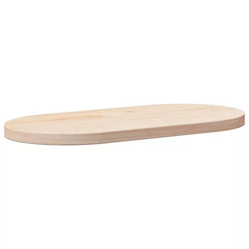 vidaXL tömör fenyőfa ovális asztallap 60 x 30 x 2,5 cm