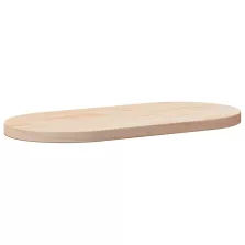 vidaXL tömör fenyőfa ovális asztallap 90x45x2,5 cm