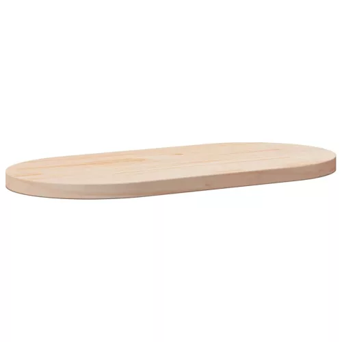 vidaXL tömör fenyőfa ovális asztallap 90x45x2,5 cm