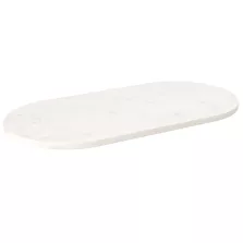   vidaXL fehér tömör fenyőfa ovális asztallap 90x45x2,5 cm