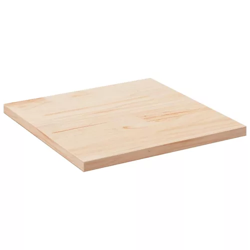 vidaXL tömör fenyőfa négyszögű asztallap 80 x 80 x 2,5 cm