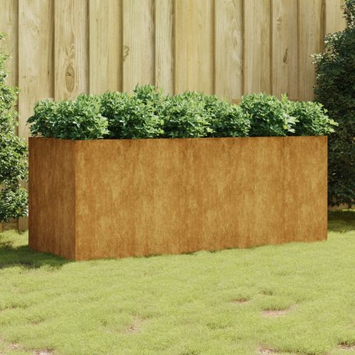 vidaXL corten acél kerti magaságyás 200x80x80 cm