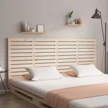 vidaXL tömör fenyőfa fali fejtámla 206 x 3 x 91,5 cm