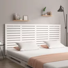   vidaXL fehér tömör fenyőfa fali fejtámla 206 x 3 x 91,5 cm
