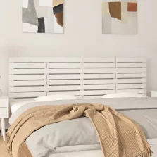   vidaXL fehér tömör fenyőfa fali fejtámla 206 x 3 x 63 cm