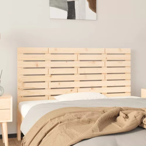 vidaXL tömör fenyőfa fali fejtámla 141x3x63 cm