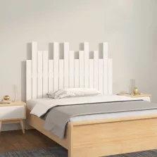   vidaXL fehér tömör fenyőfa fali fejtámla 108 x 3 x 80 cm