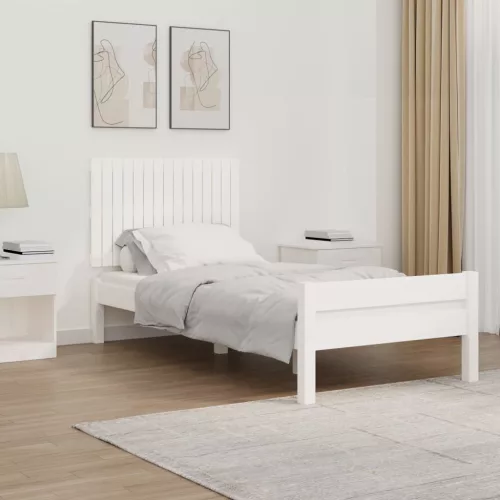vidaXL fehér tömör fenyőfa fali fejtámla 95,5 x 3 x 60 cm