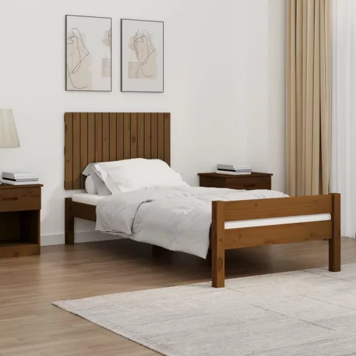 vidaXL mézbarna tömör fenyőfa fali fejtámla 95,5 x 3 x 60 cm