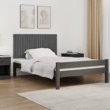   vidaXL szürke tömör fenyőfa fali fejtámla 127,5 x 3 x 60 cm