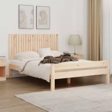 vidaXL tömör fenyőfa fali fejtámla 140x3x60 cm