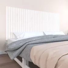   vidaXL fehér tömör fenyőfa fali fejtámla 204 x 3 x 90 cm