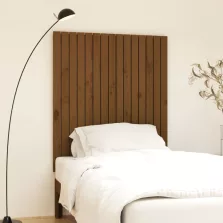   vidaXL mézbarna tömör fenyőfa fali fejtámla 95,5x3x110 cm