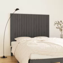   vidaXL szürke tömör fenyőfa fali fejtámla 146,5x3x110 cm