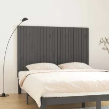   vidaXL szürke tömör fenyőfa fali fejtámla 166 x 3 x 110 cm