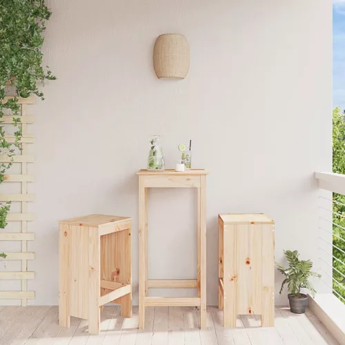 vidaXL 2 db tömör fenyőfa bárszék 40x36x75 cm