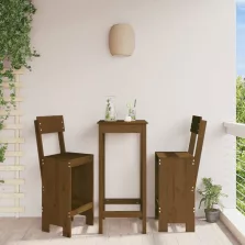   vidaXL 2 db mézbarna tömör fenyőfa ülőke 40x48,5x115,5 cm