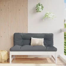   vidaXL fehér kerti tömör fenyőfa középső kanapé 120 x 80 cm
